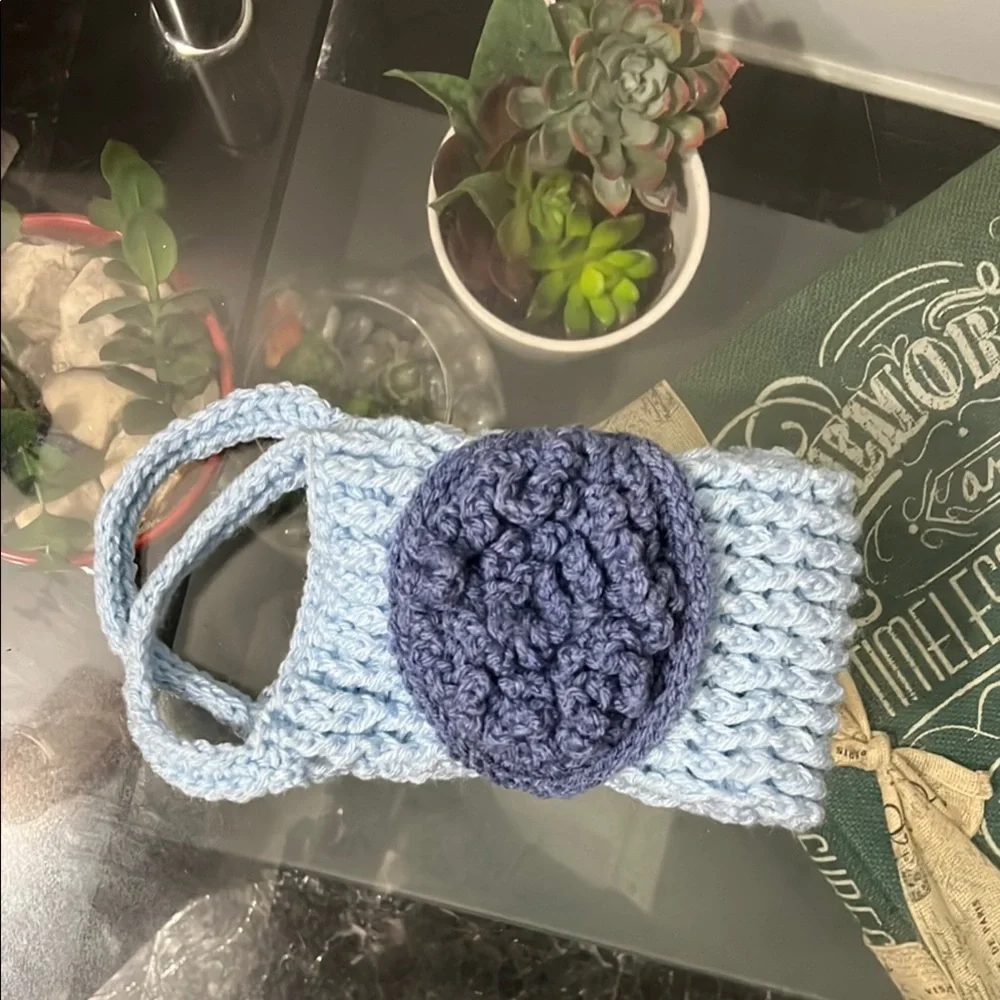 Handmade Blue Wash Cloths Home bath